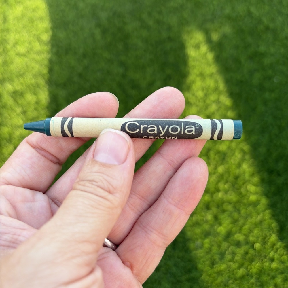 Blue-Green Crayola Crayon Binney & Smith Vintage Retired  RARE Color UNUSED